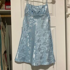 Lucy in the sky blue floral dress. Never worn before. No tags.
